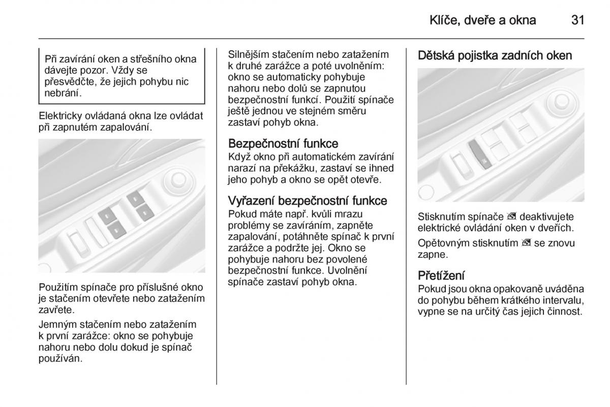 Opel Mokka navod k obsludze / page 33