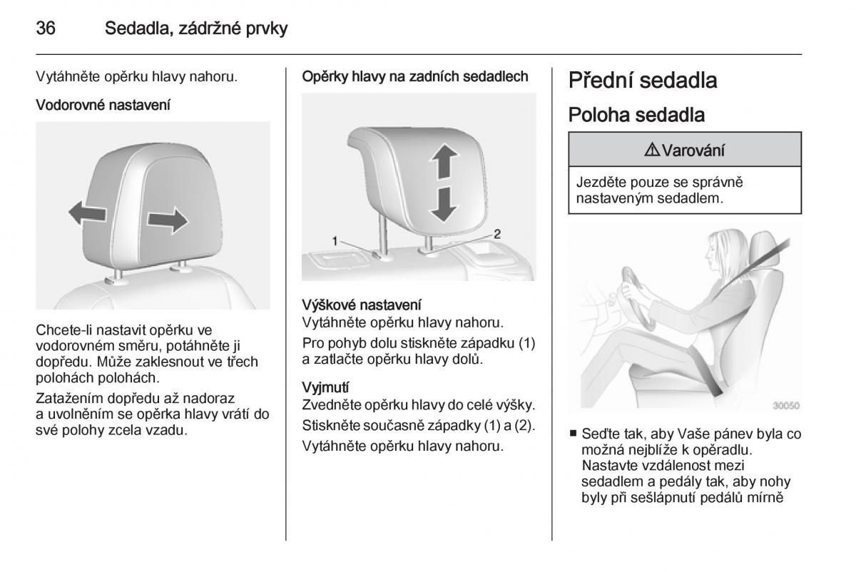 Opel Mokka navod k obsludze / page 38