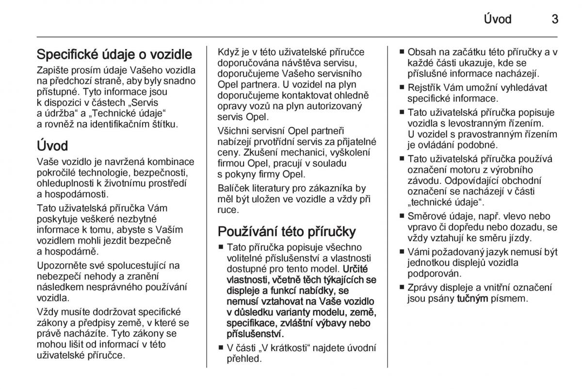 Opel Mokka navod k obsludze / page 5