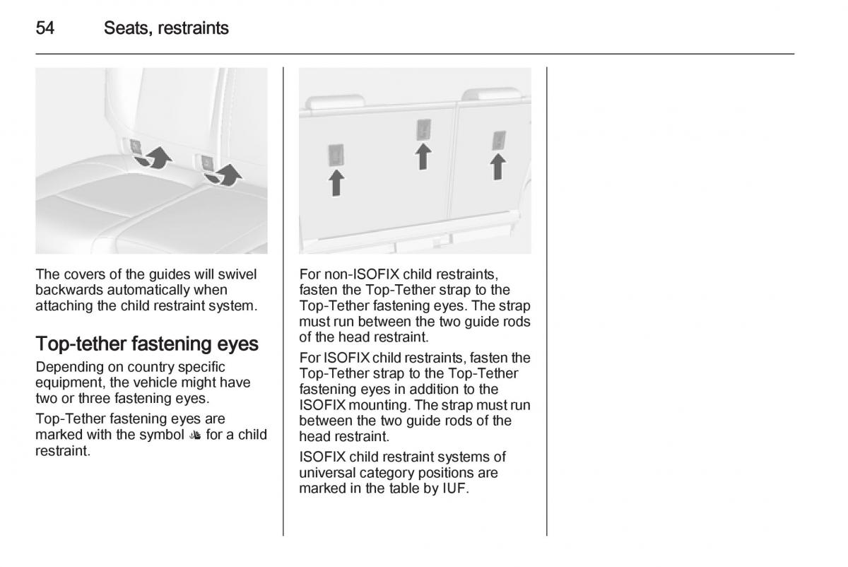 Opel Mokka owners manual / page 56