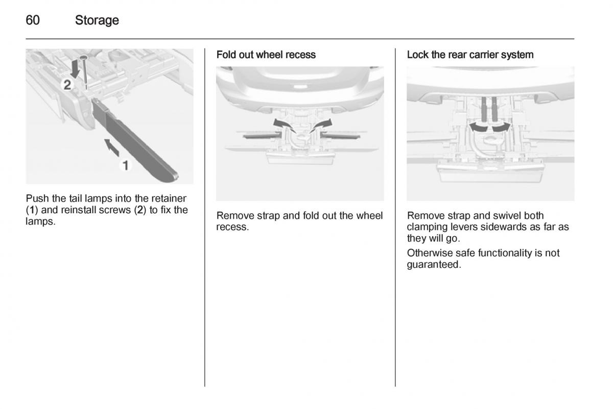 Opel Mokka owners manual / page 62