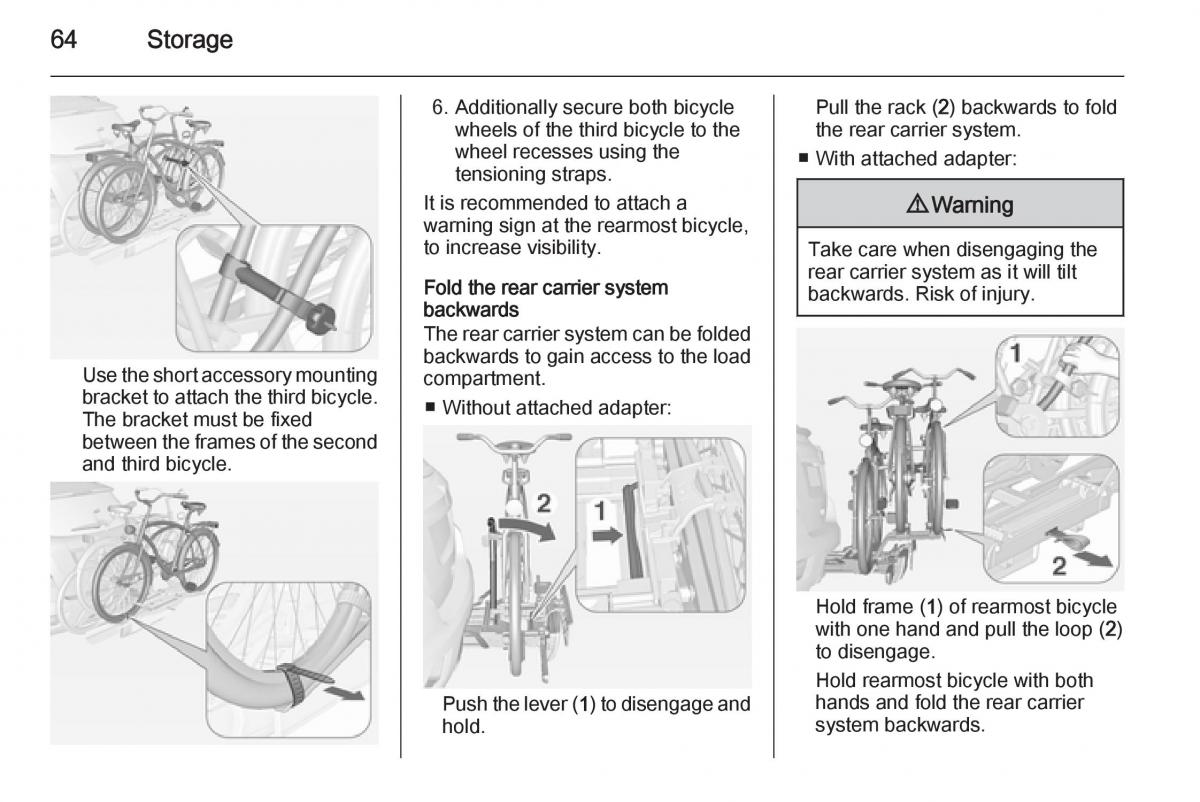 Opel Mokka owners manual / page 66