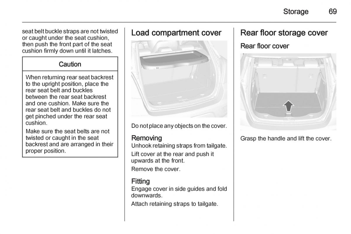 Opel Mokka owners manual / page 71