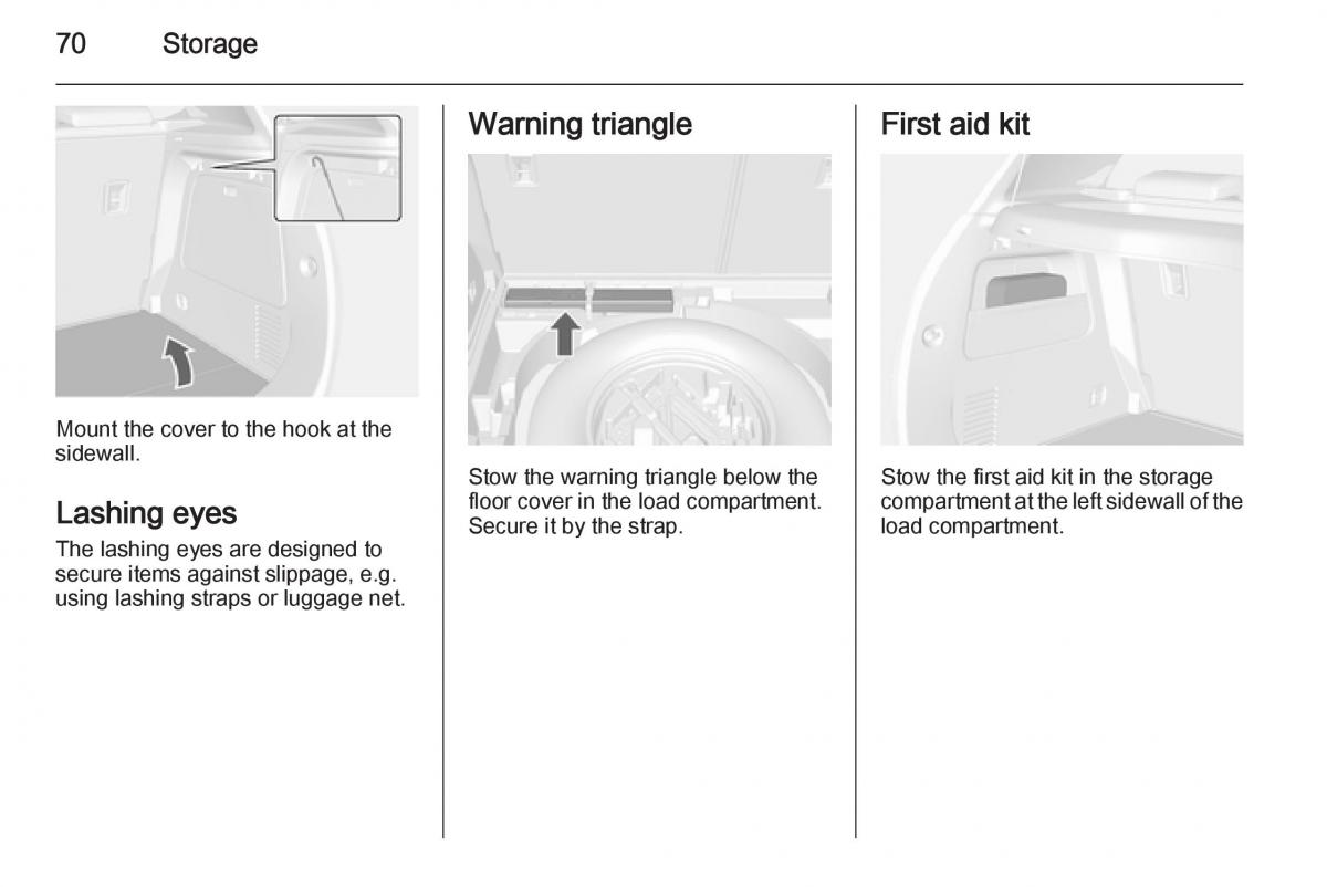 Opel Mokka owners manual / page 72