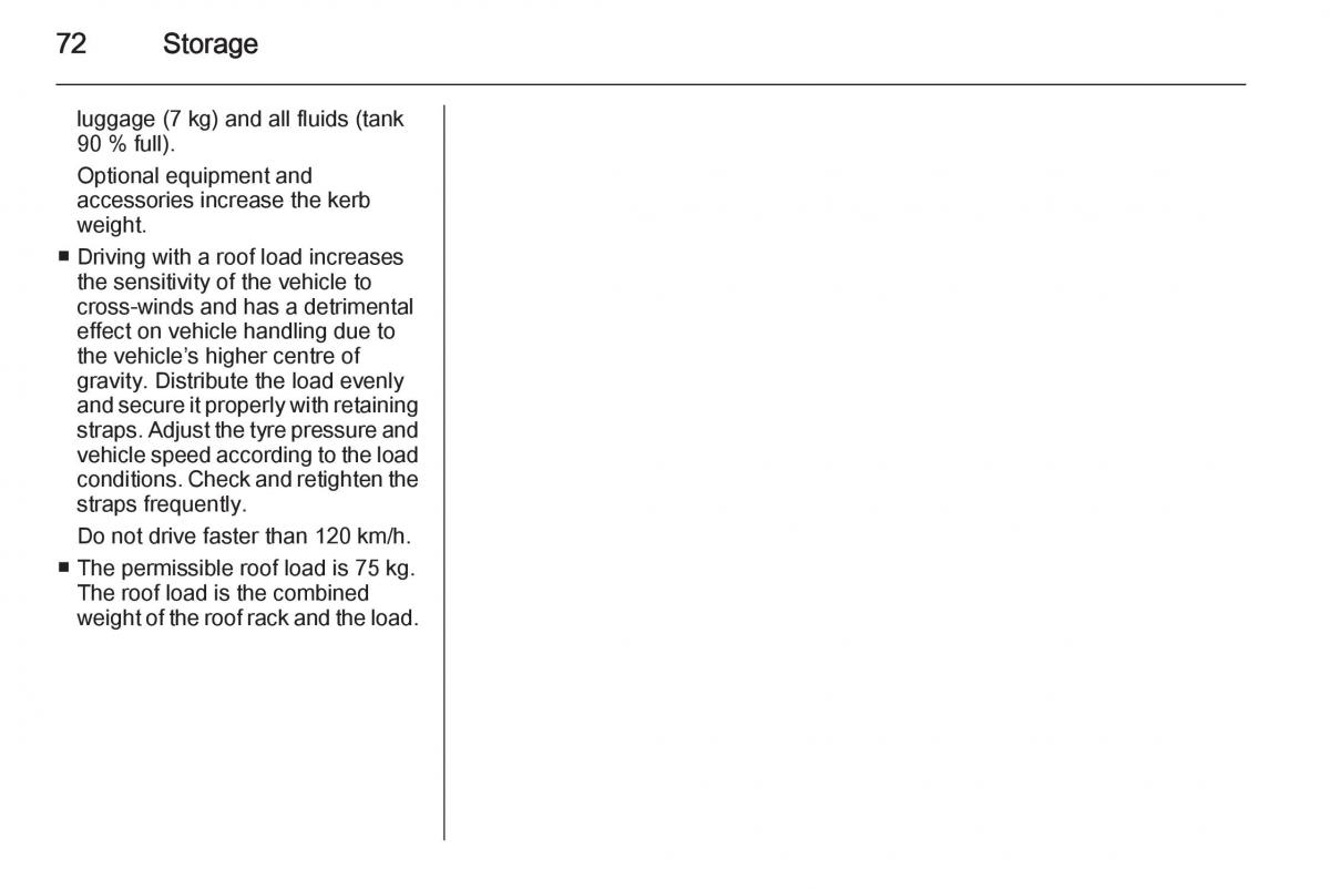 Opel Mokka owners manual / page 74