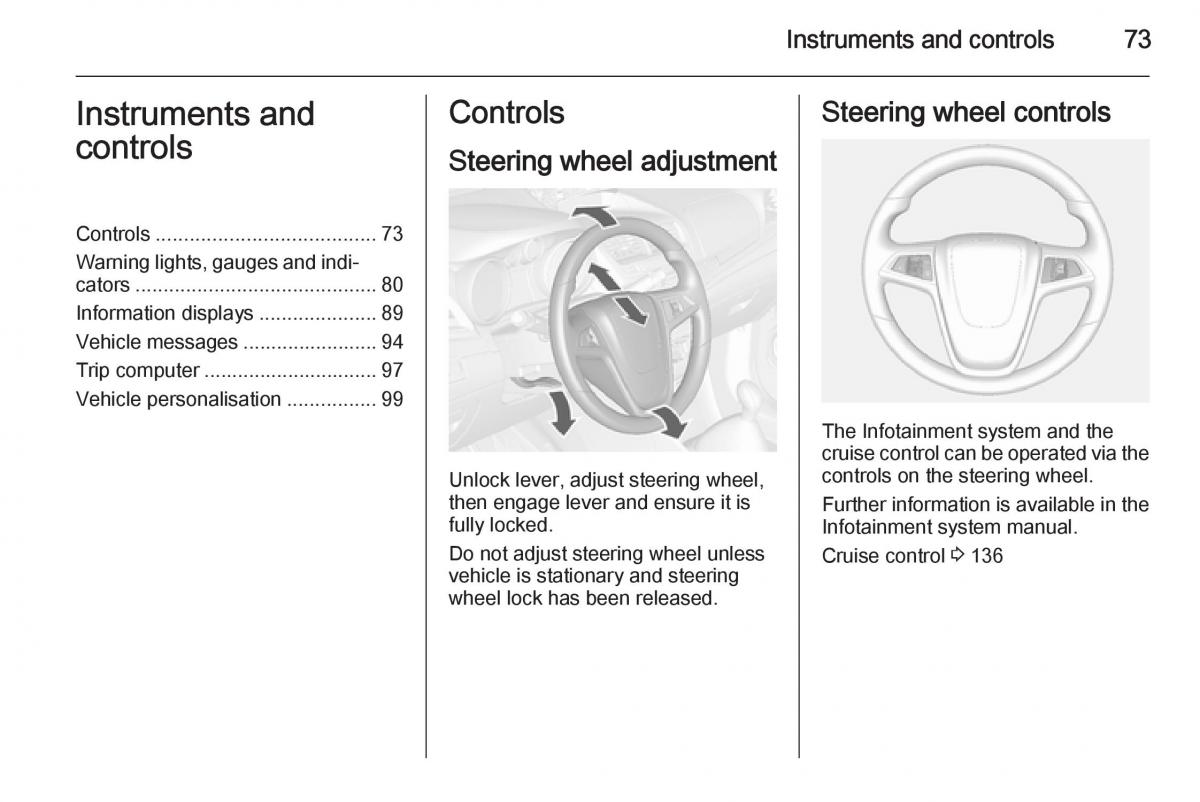 Opel Mokka owners manual / page 75