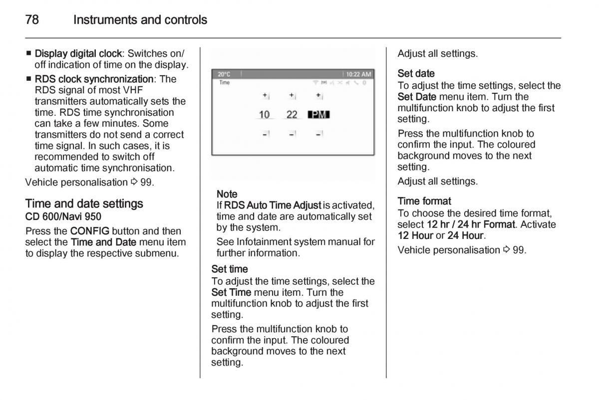 Opel Mokka owners manual / page 80