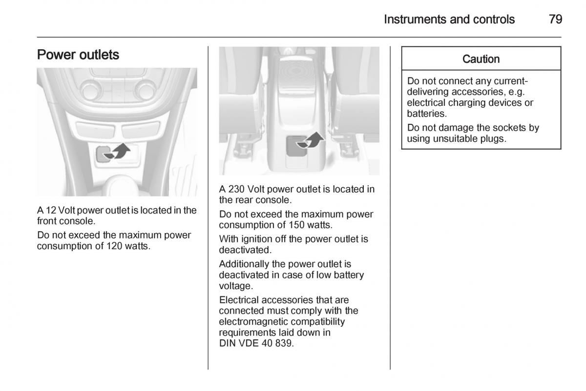 Opel Mokka owners manual / page 81