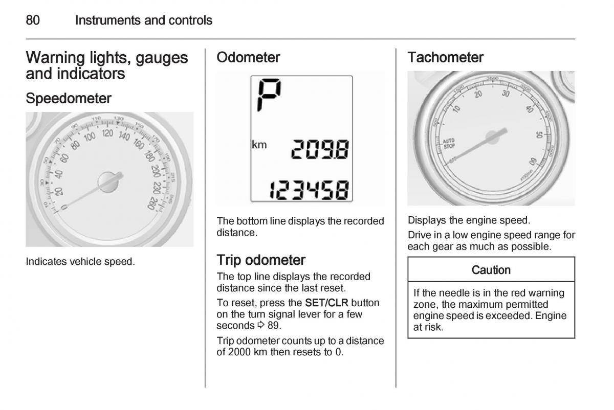 Opel Mokka owners manual / page 82