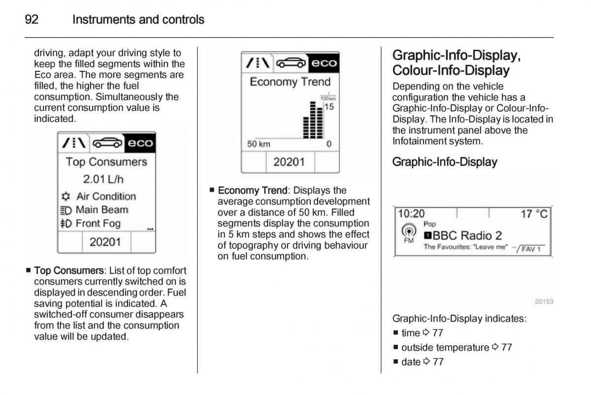 Opel Mokka owners manual / page 94