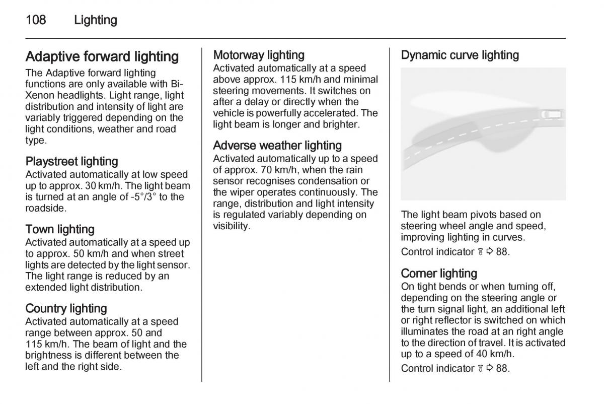 Opel Mokka owners manual / page 110