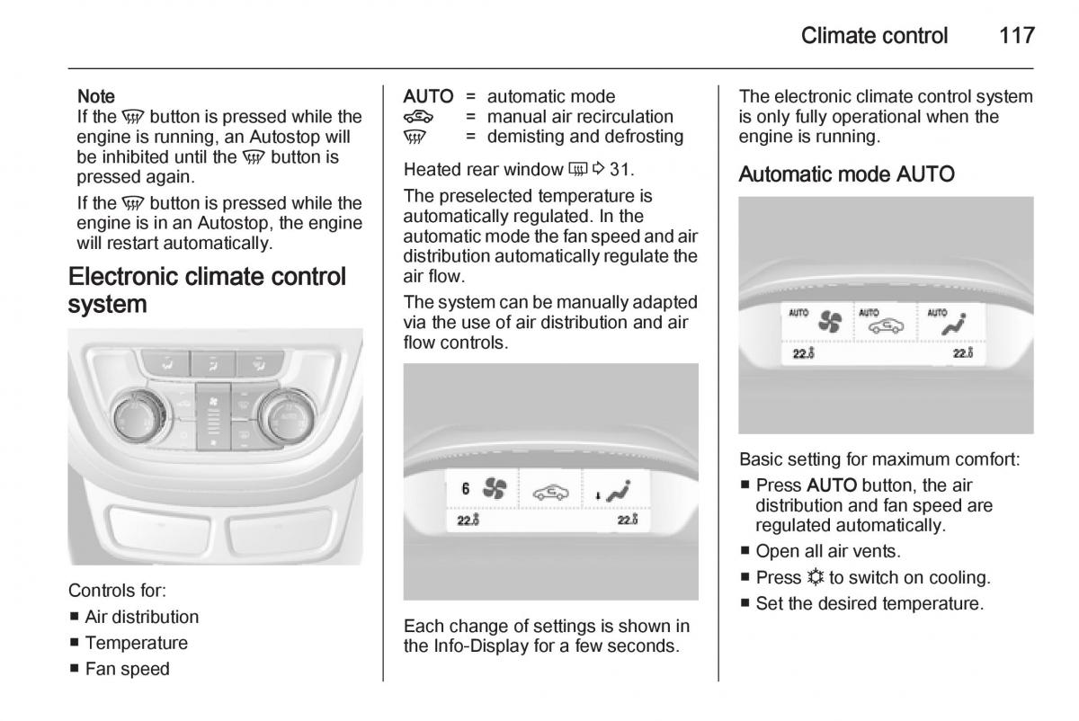 Opel Mokka owners manual / page 119