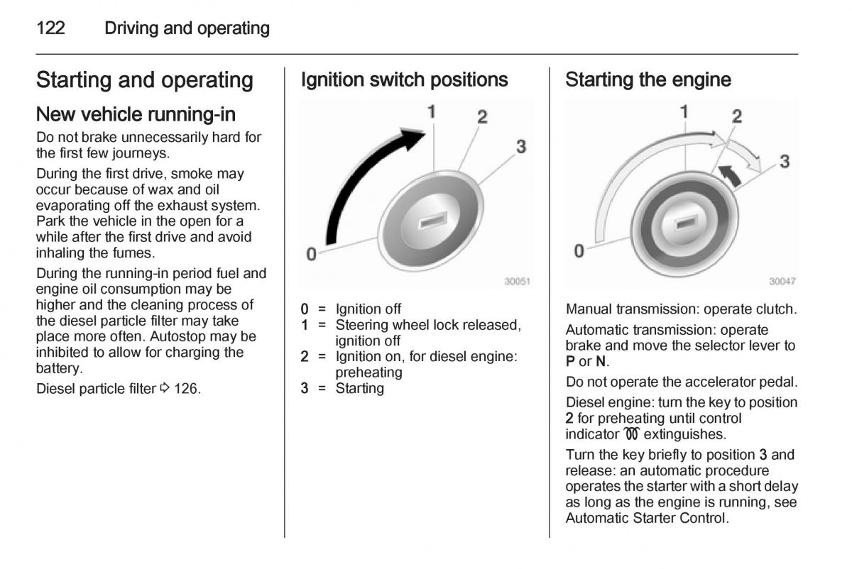 Opel Mokka owners manual / page 124