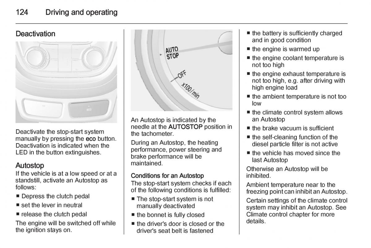 Opel Mokka owners manual / page 126