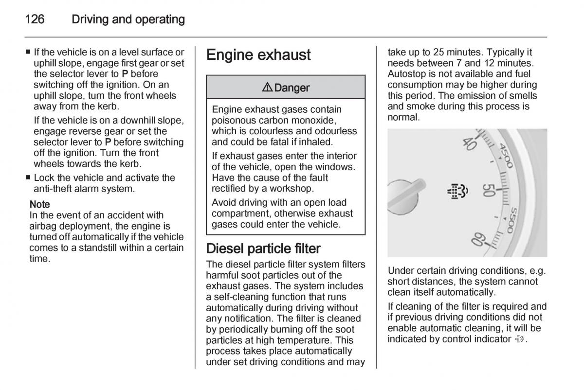 Opel Mokka owners manual / page 128