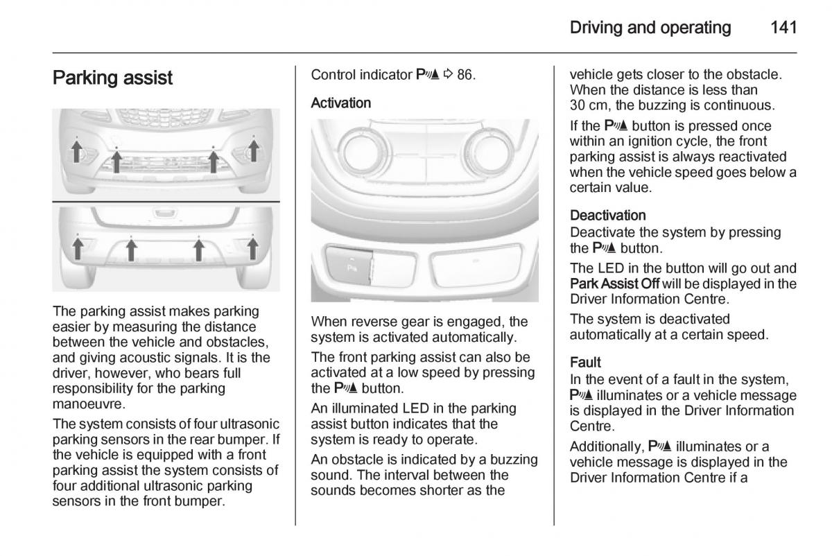 Opel Mokka owners manual / page 143