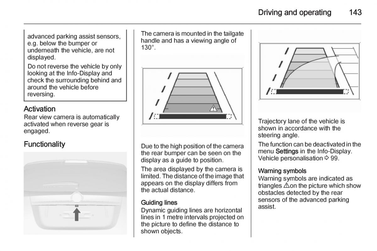 Opel Mokka owners manual / page 145