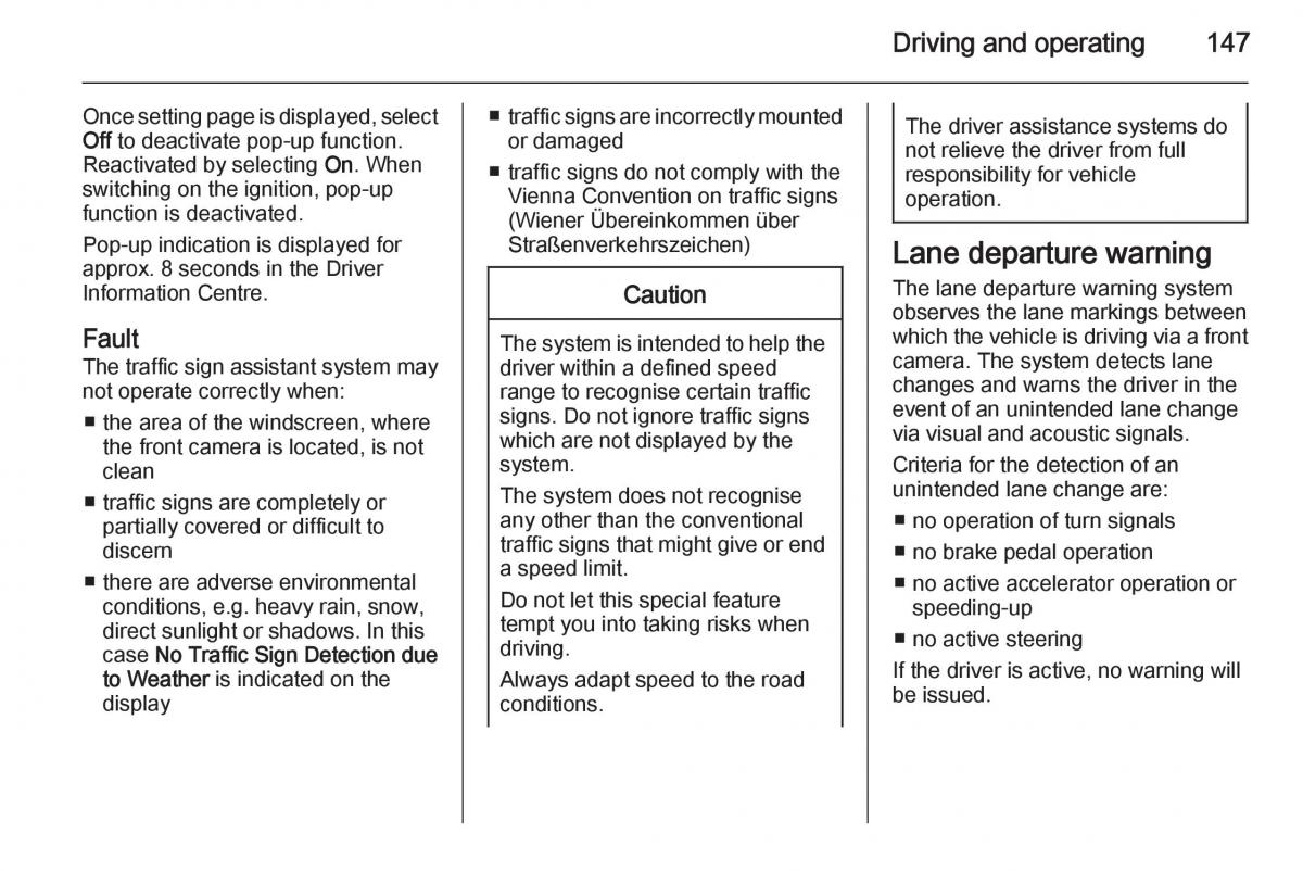 Opel Mokka owners manual / page 149