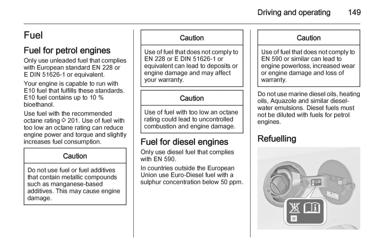 Opel Mokka owners manual / page 151