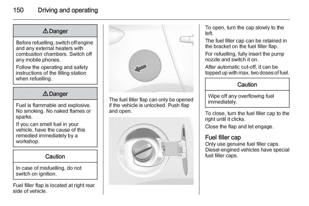 Opel Mokka owners manual / page 152