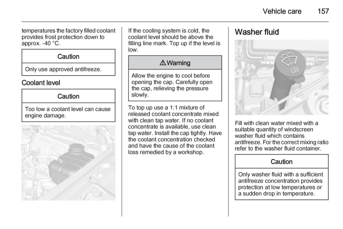 Opel Mokka owners manual / page 159