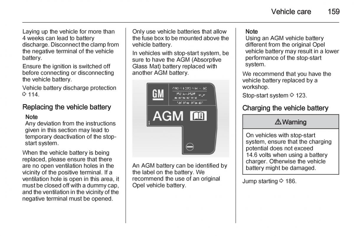 Opel Mokka owners manual / page 161