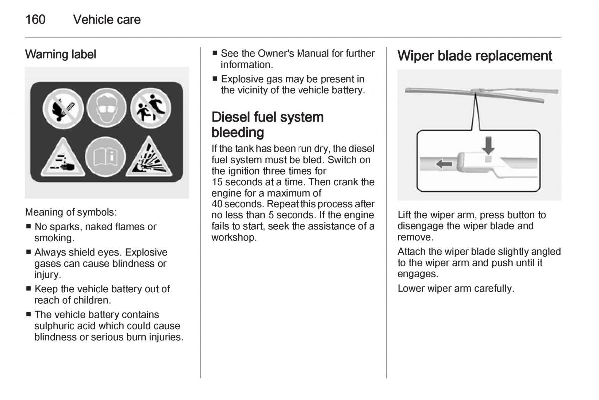 Opel Mokka owners manual / page 162