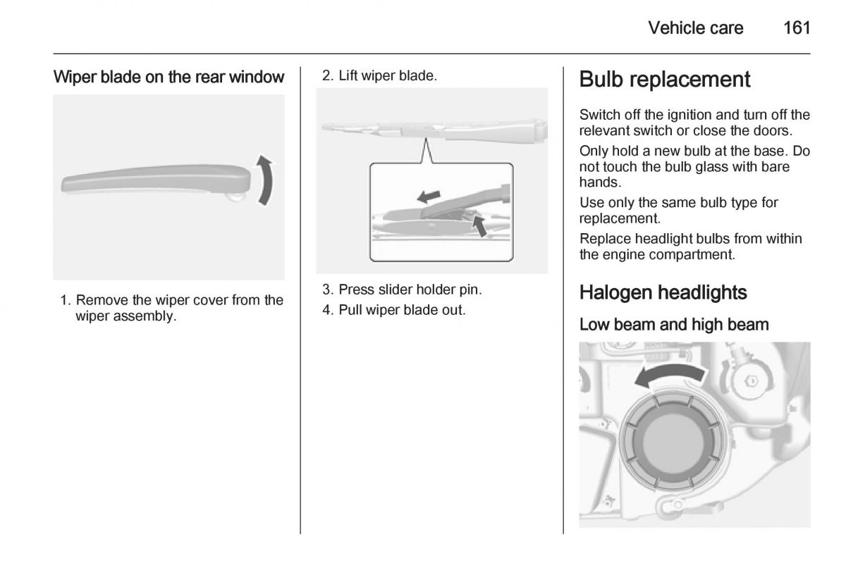 Opel Mokka owners manual / page 163