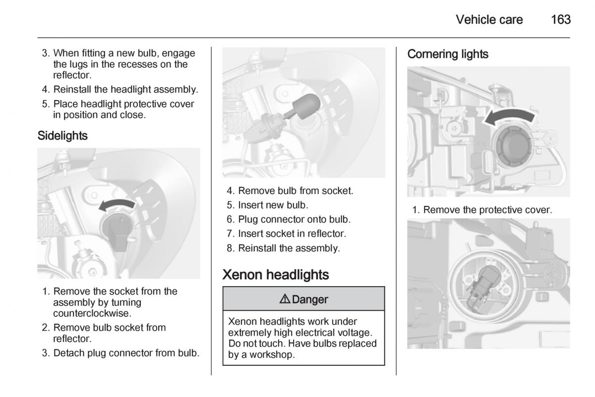 Opel Mokka owners manual / page 165