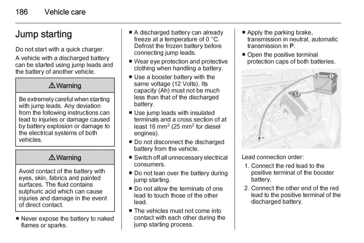 Opel Mokka owners manual / page 188