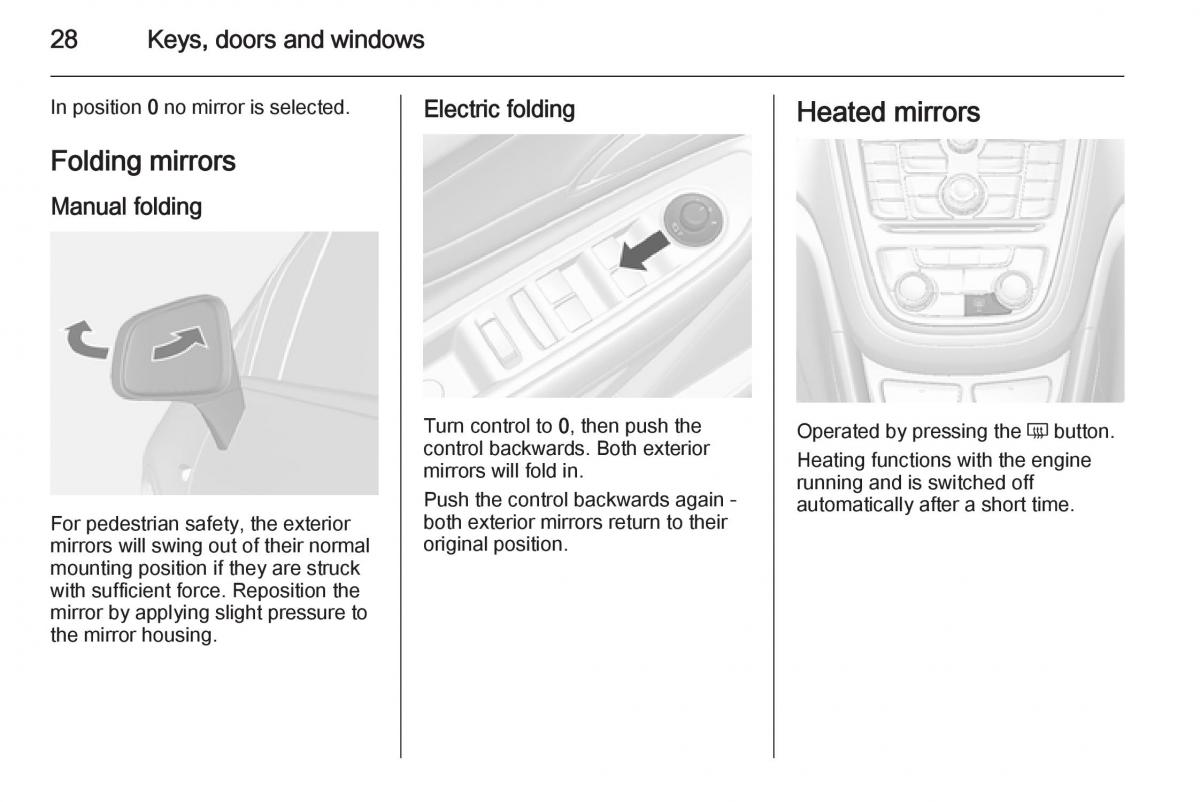 Opel Mokka owners manual / page 30