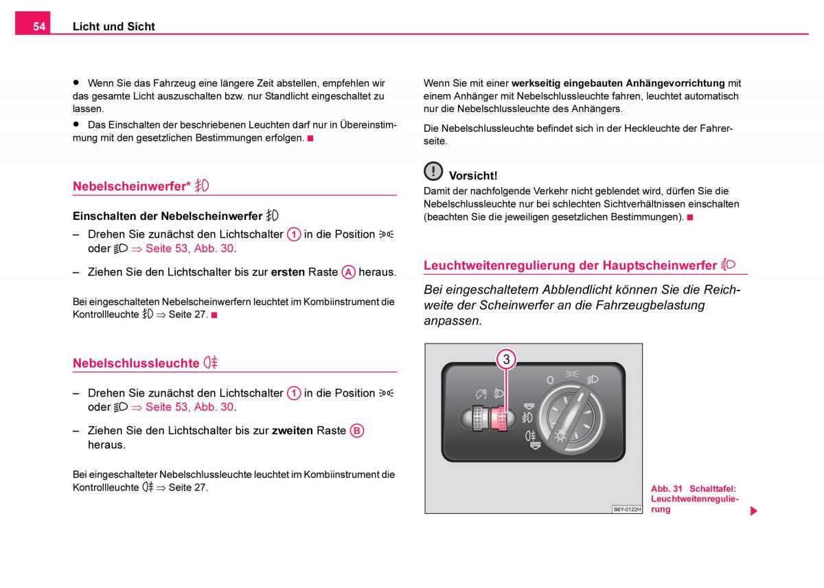 Skoda Fabia I 1 Handbuch / page 55