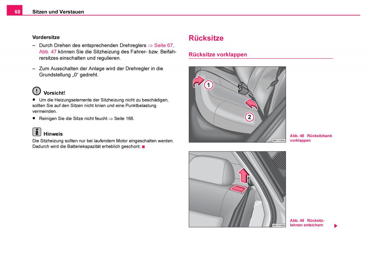 Skoda Fabia I 1 Handbuch / page 69