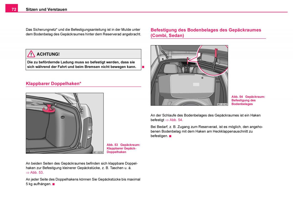 Skoda Fabia I 1 Handbuch / page 73