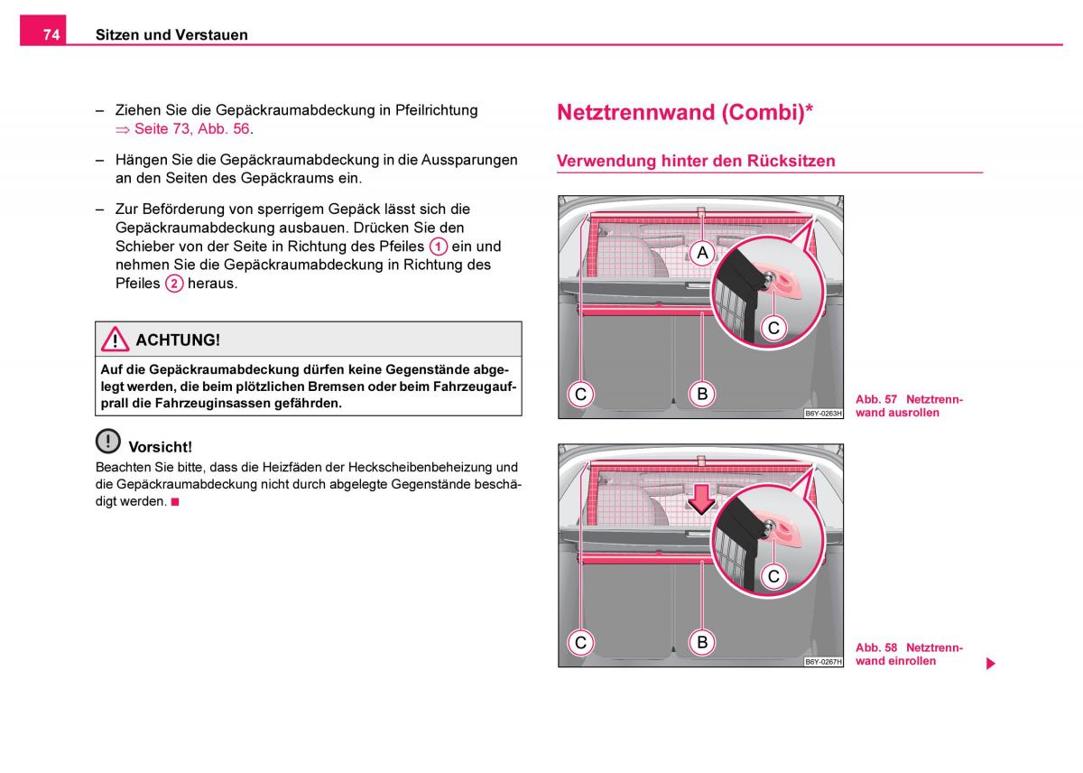 Skoda Fabia I 1 Handbuch / page 75