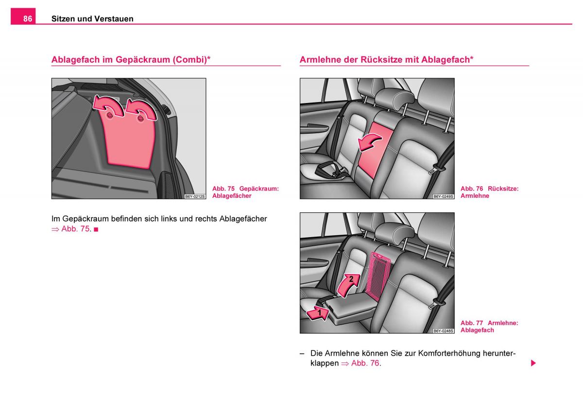 Skoda Fabia I 1 Handbuch / page 87