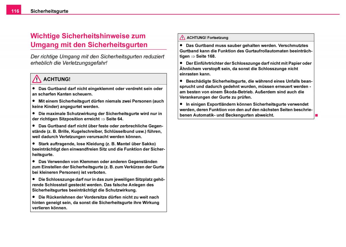 Skoda Fabia I 1 Handbuch / page 117