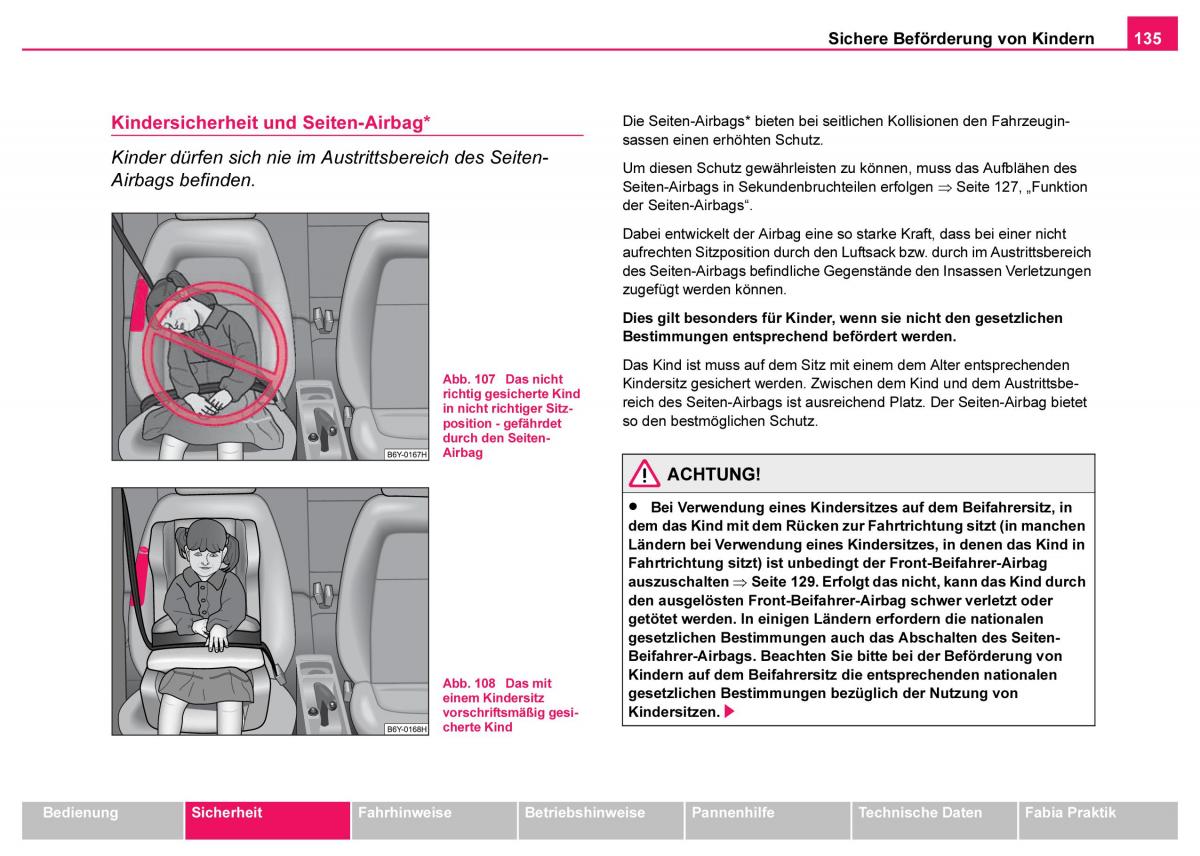 Skoda Fabia I 1 Handbuch / page 136