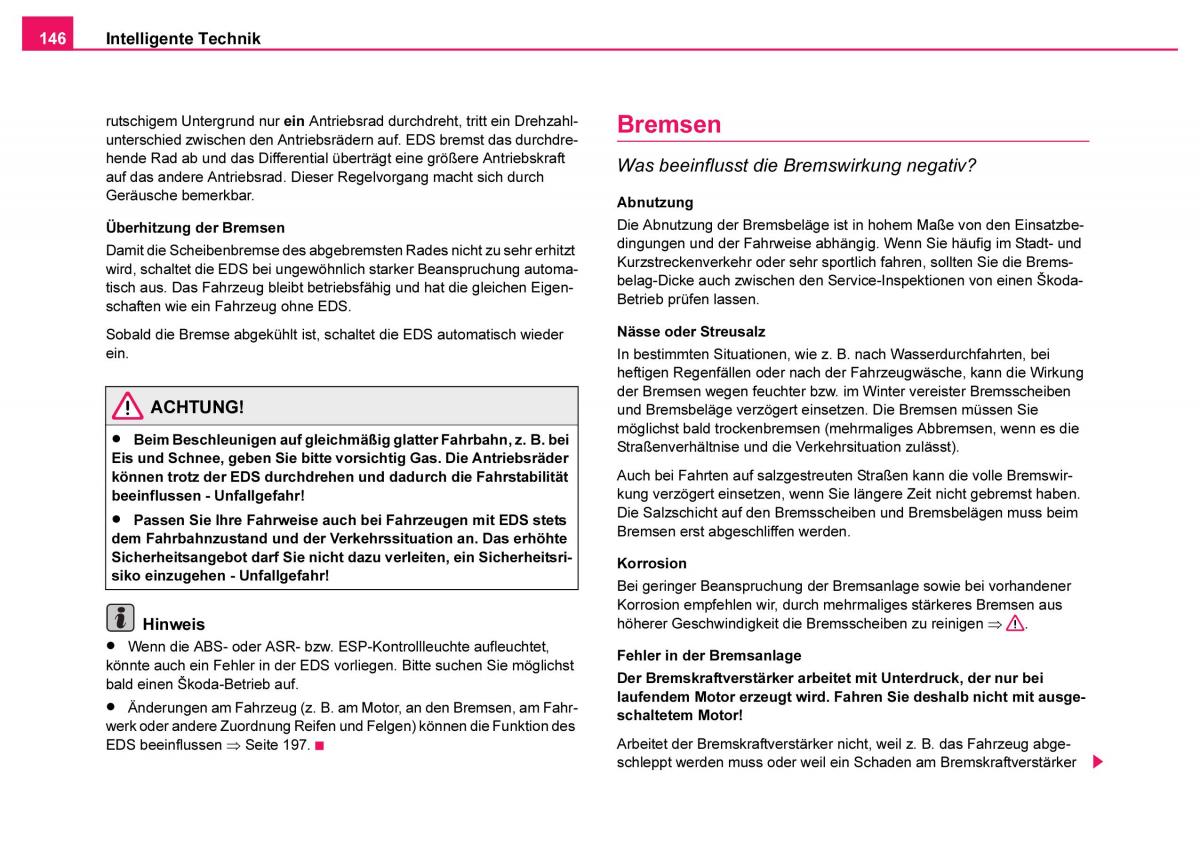 Skoda Fabia I 1 Handbuch / page 147