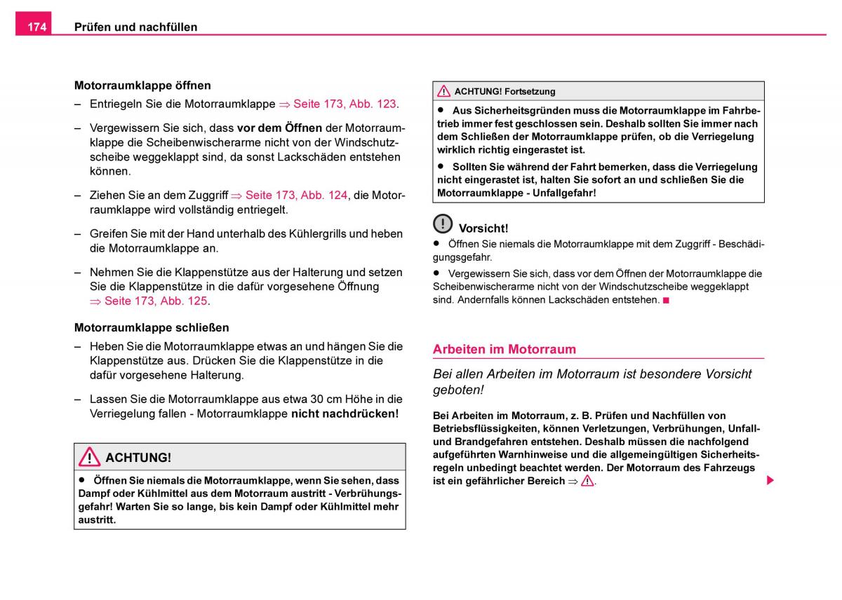 Skoda Fabia I 1 Handbuch / page 175