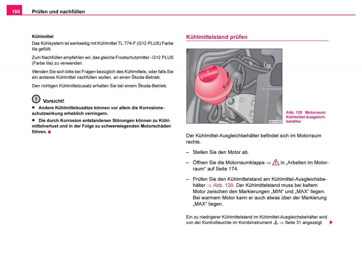 Skoda Fabia I 1 Handbuch / page 181