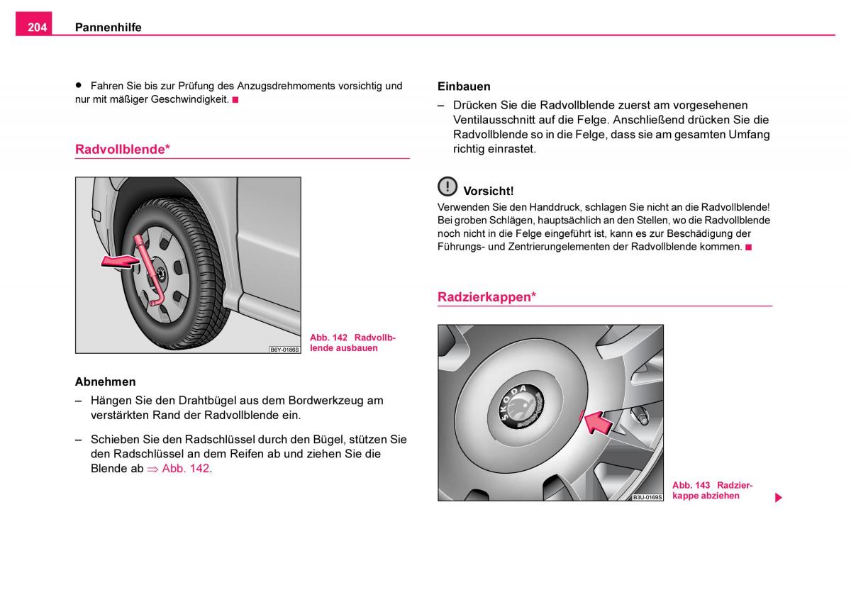 Skoda Fabia I 1 Handbuch / page 205