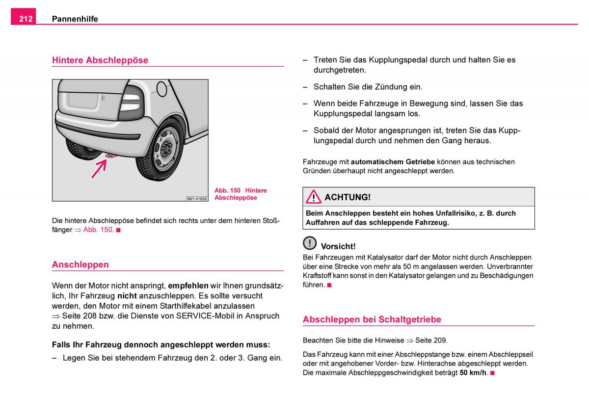 Skoda Fabia I 1 Handbuch / page 213