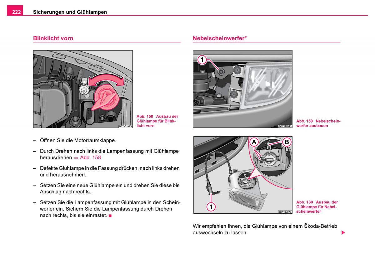 Skoda Fabia I 1 Handbuch / page 223