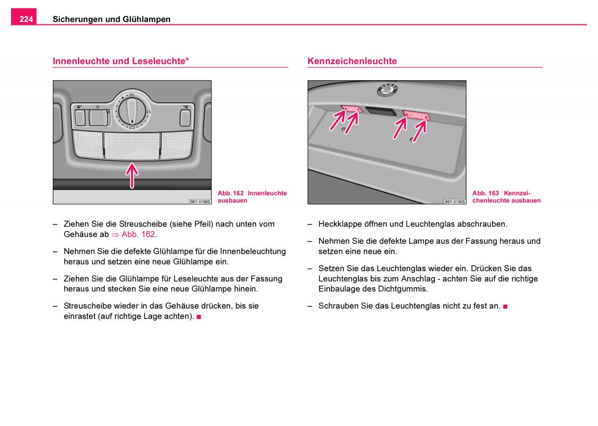 Skoda Fabia I 1 Handbuch / page 225