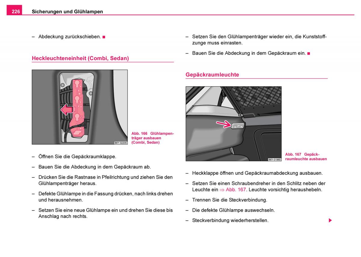 Skoda Fabia I 1 Handbuch / page 227