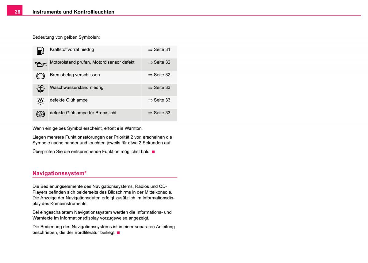 Skoda Fabia I 1 Handbuch / page 27