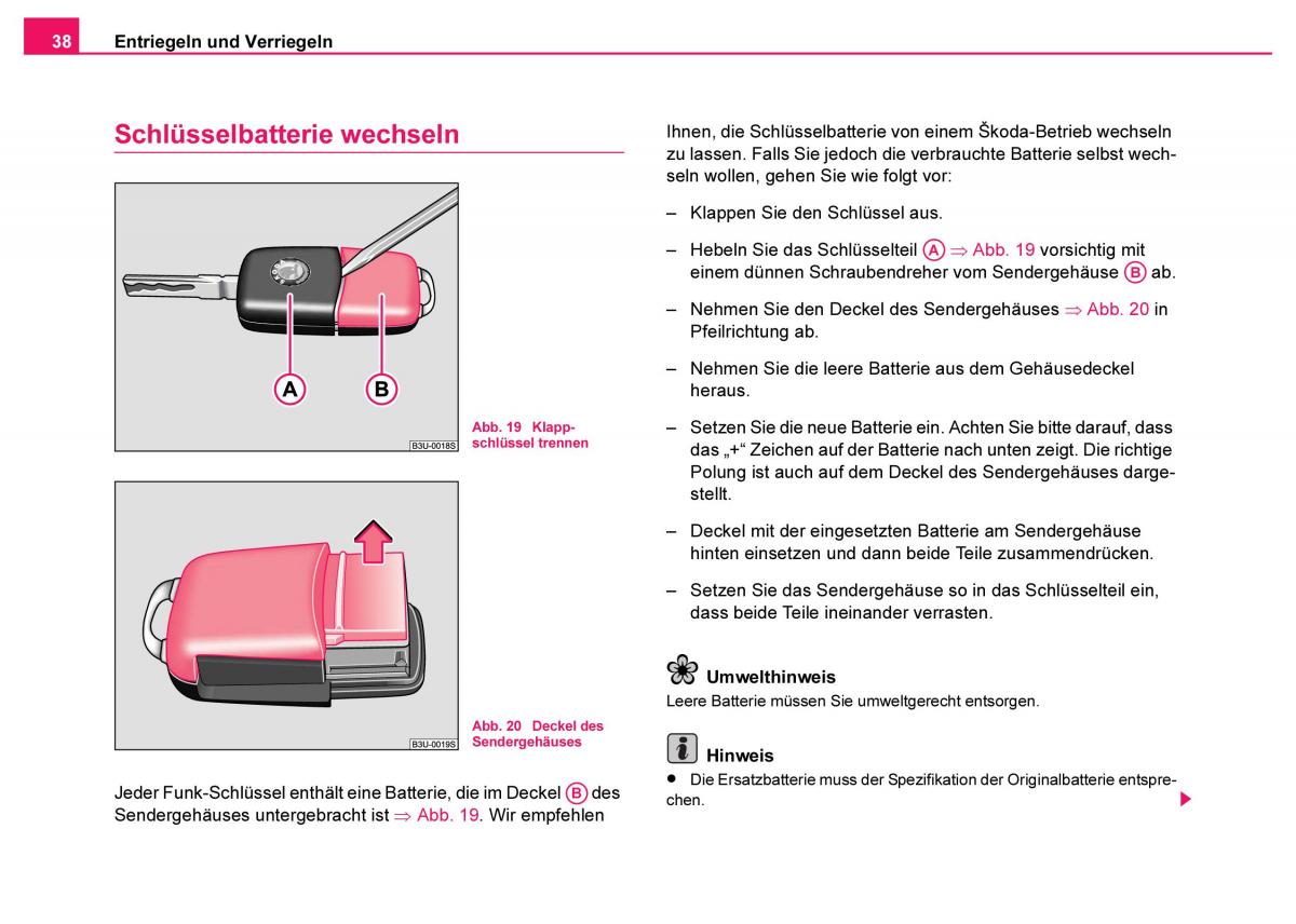 Skoda Fabia I 1 Handbuch / page 39