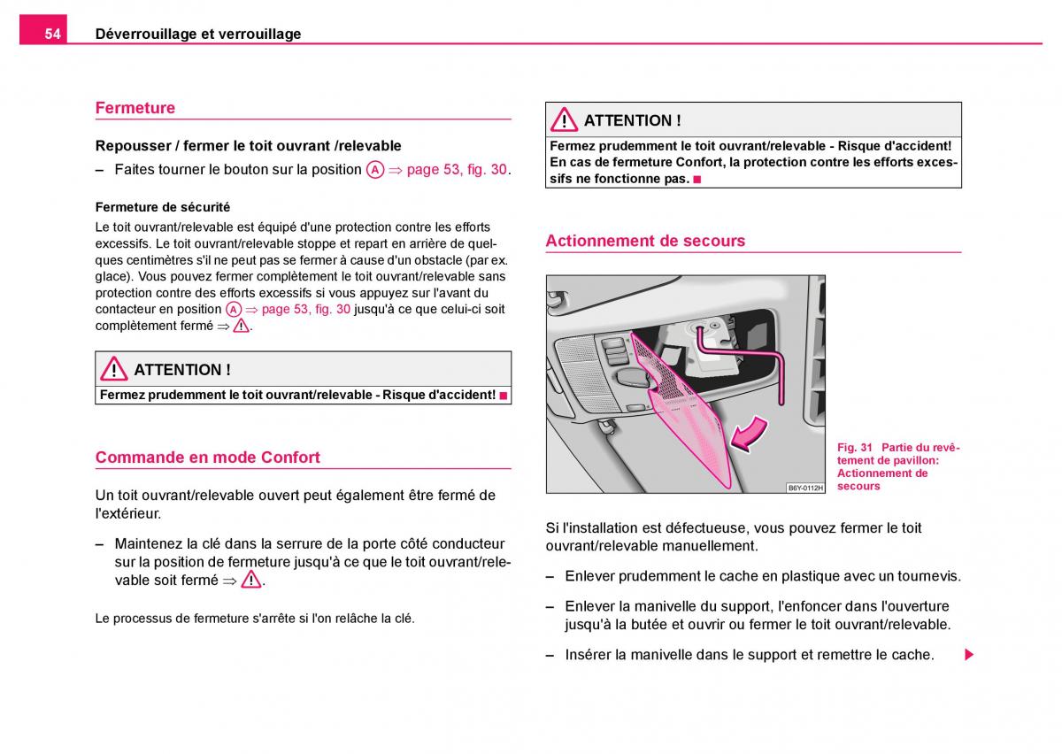 Skoda Fabia I 1 manuel du proprietaire / page 55