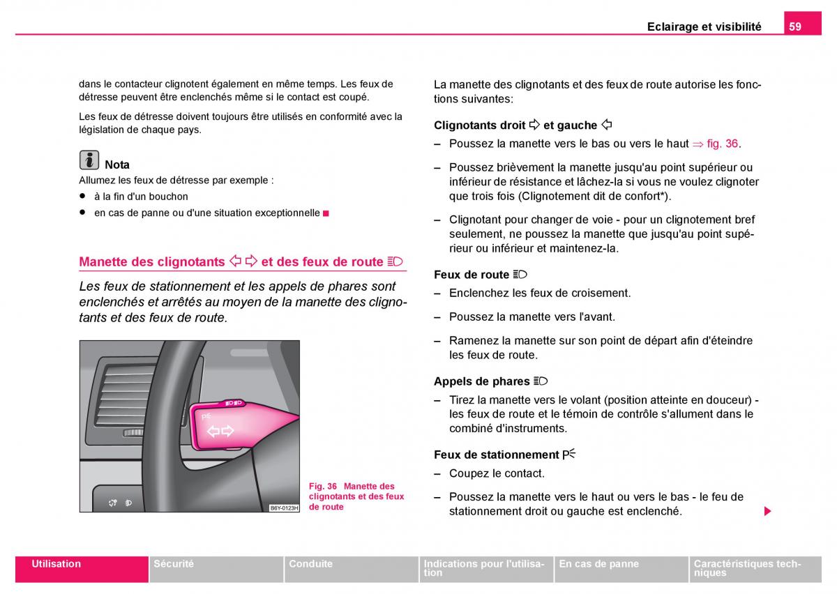 Skoda Fabia I 1 manuel du proprietaire / page 60